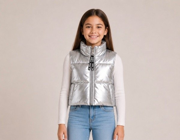 Producto - CHALECO METALIZADO NIÑA
