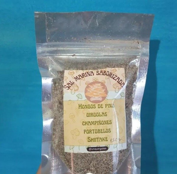 Producto - Sal marina saborizada con hongos
