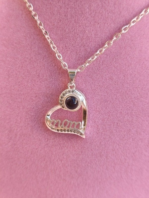 Producto - Collar Te Amo 100 idiomas mamá Blanco - 1
