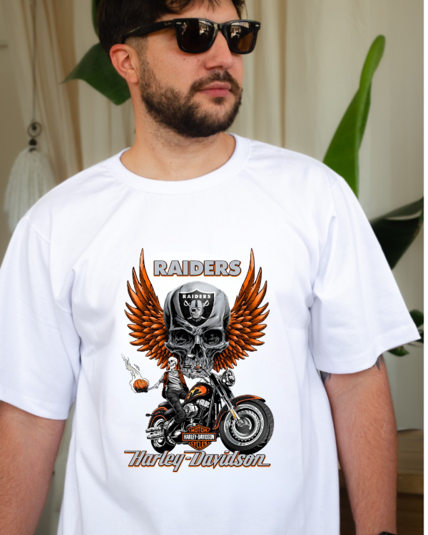 Producto - Remera de hombre blanca (Raiders)