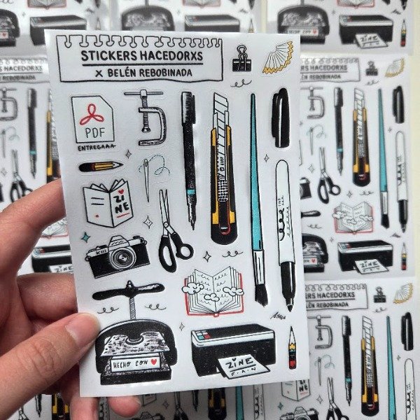 Producto - Plancha Stickers Troquelados Herramientas