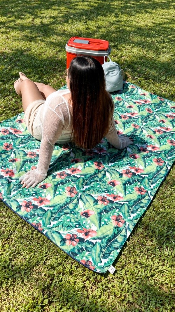Producto - Flores - Impermeable Grande (BOLSO DE REGALO) - 0