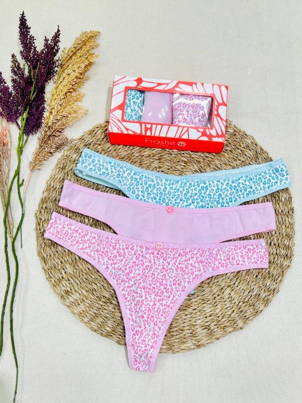 Producto - Art. F582 - FRASHE - PACK X3 Colaless Algodón Pastel