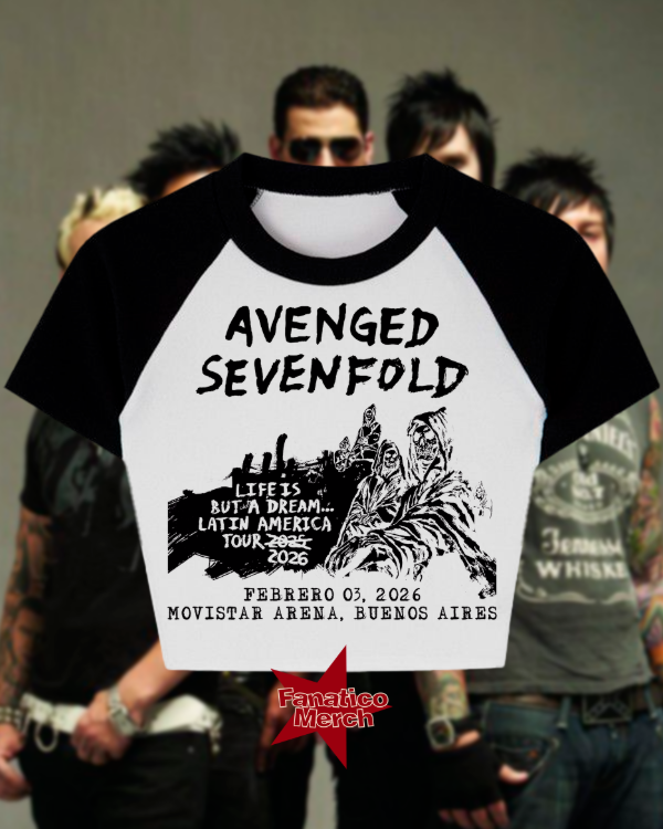 Producto - Baby Tee bicolor - Movistar Arena A7X