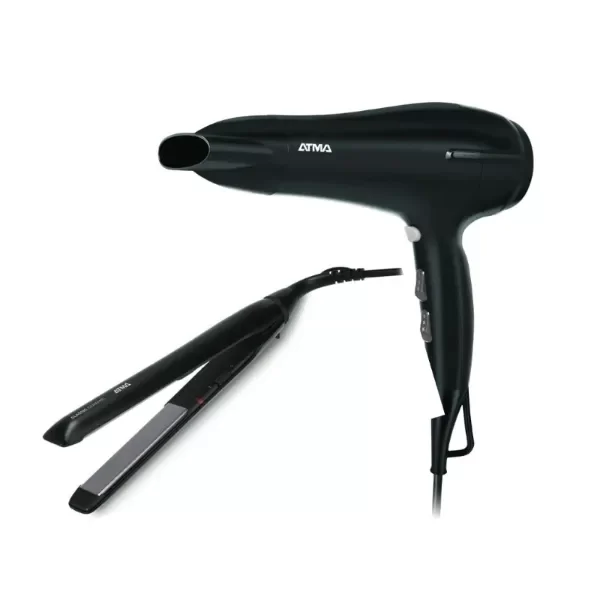 Producto - KIT SECADOR DE CABELLO + PLANCHITA DE CABELLO ATMA HOME SALON SET CK4010P