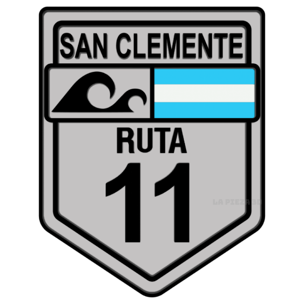 Producto - Iman Ruta 11 Ola San Clemente Plata