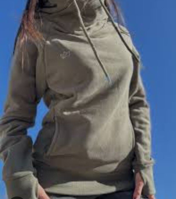 Producto - Buzo cuello cruzado verde militar