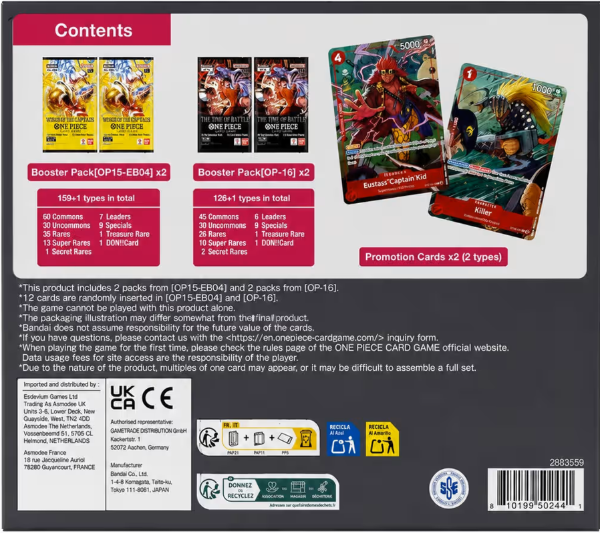Producto - One Piece TCG Illustration Box Eustass Kid/Killer Sealed INGLES - 1