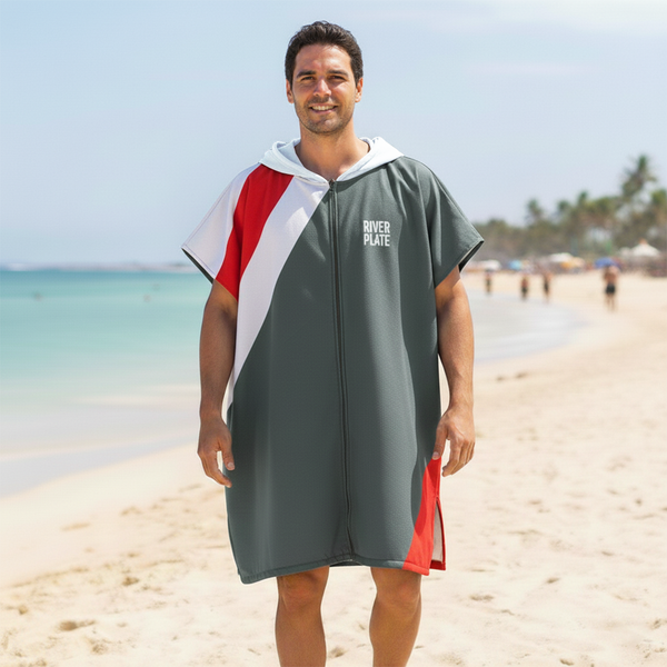 Producto - Poncho con capucha talle amplio con bolsa de transporte