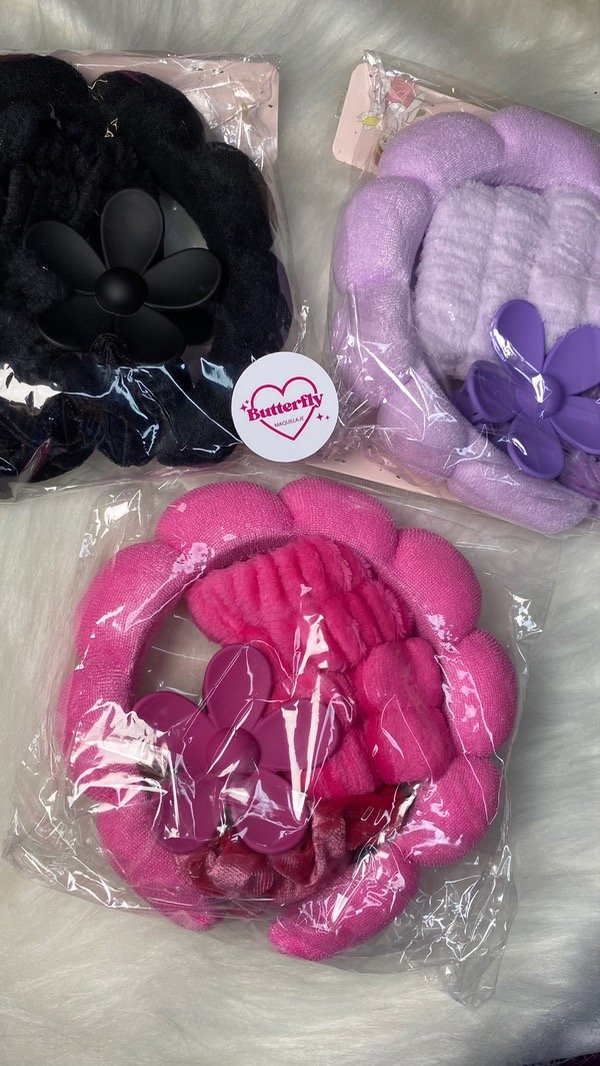 Producto - Diadema +Muñequera +Broche Hawaii+ Scrunchie