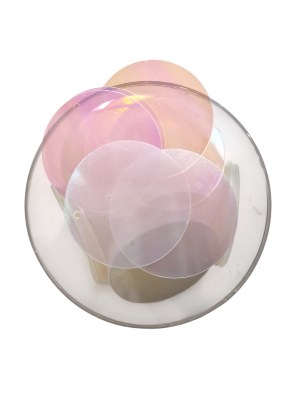 Producto - LENTEJUELONES TRANSPARENTES TORNASOL