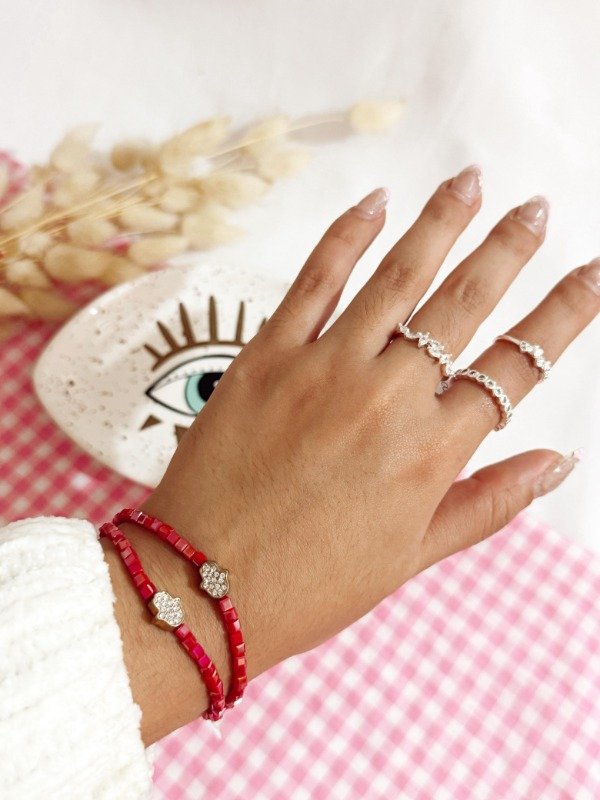 Producto - Pulsera Mano de Fatima Roja #2