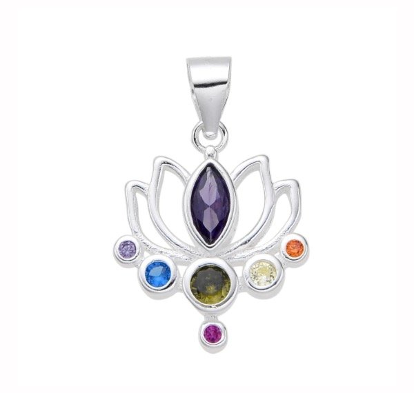 Producto - Dije Plata 925 - Flor de loto
