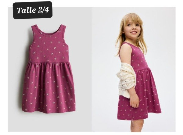 Producto - Vestido HyM talle 2/4 magenta