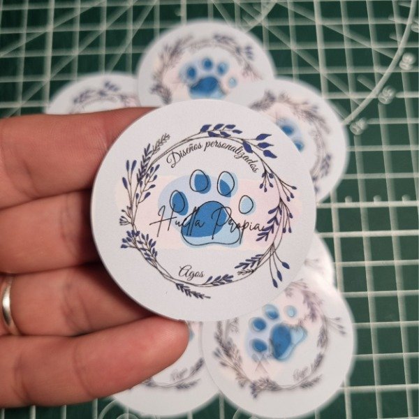 Producto - Stickers Circulares 5x5 x 20 unid.