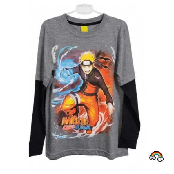 Producto - REMERA MANGA LARGA INFANTIL NARUTO ORBE T.10