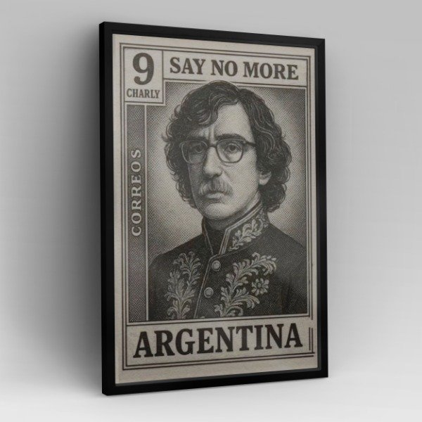 Producto - Cuadro Estampita Charly García