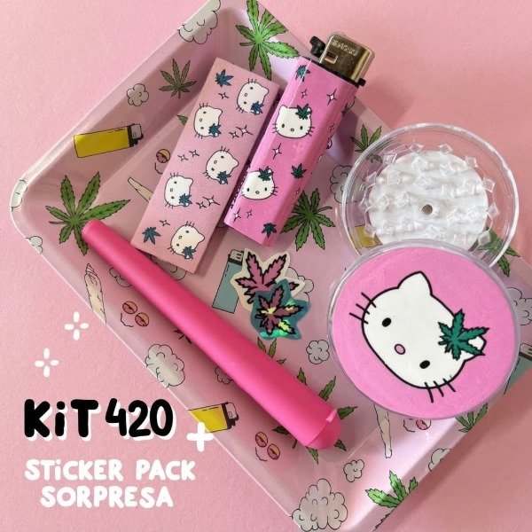 Producto - KIT420 BANDEJA Kitty Cute-High 2 + STICKER PACK - 0