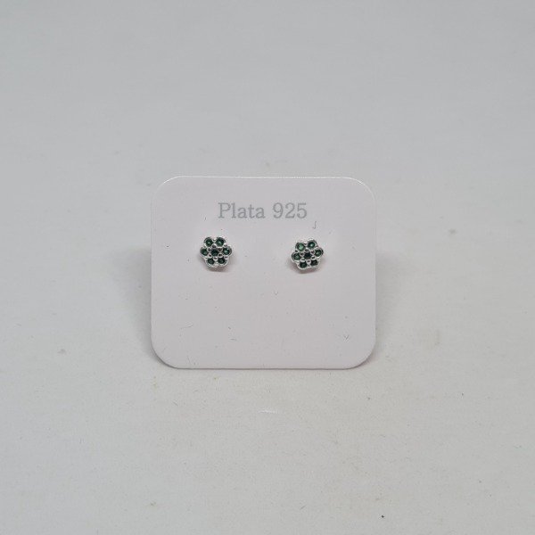 Producto - Aros flores verdes PB1094