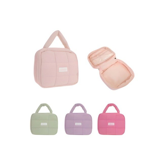 Producto - Neceser Organizador Puffy "Free Love" - Acolchado y Portátil