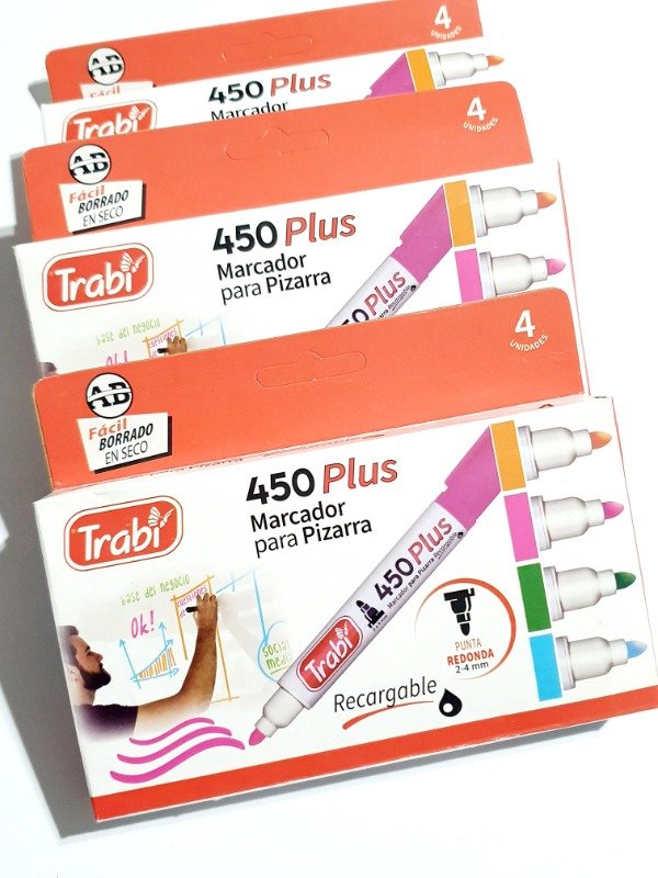 Producto - Marcador Pizarra Trabi x4