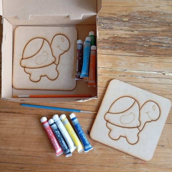 Producto - Kit Rompecabezas para pintar "Elefante"