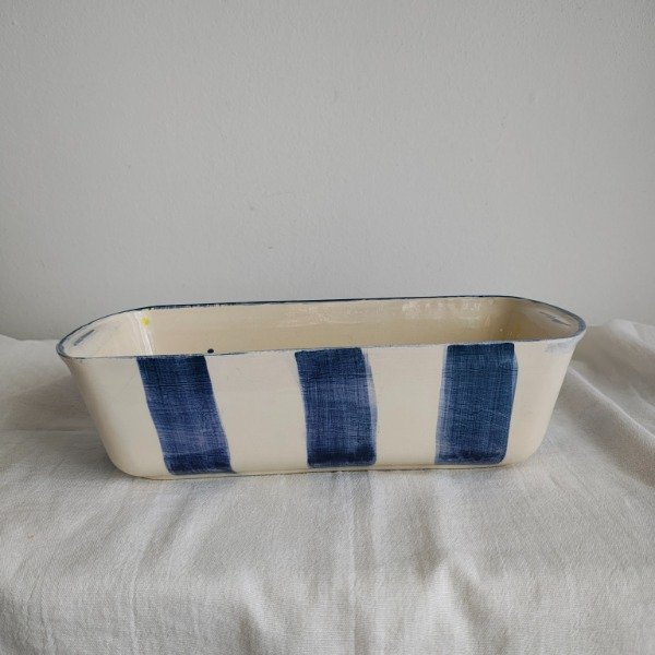 Producto - Budinera de Cerámica Artesanal Budy - Lineas Azules