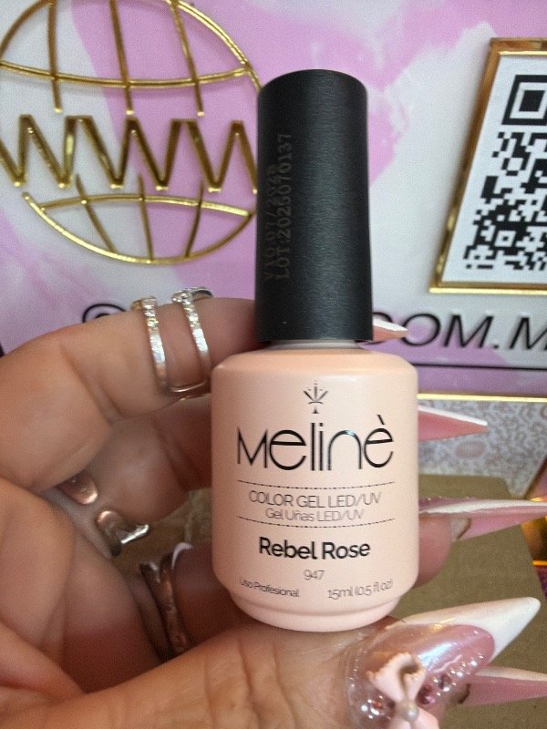 Producto - Esmalte meline  (rebel rose) via lactea cremita rosado