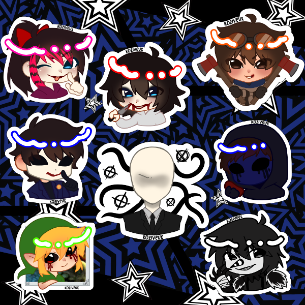 Producto - Stickers Creepypasta