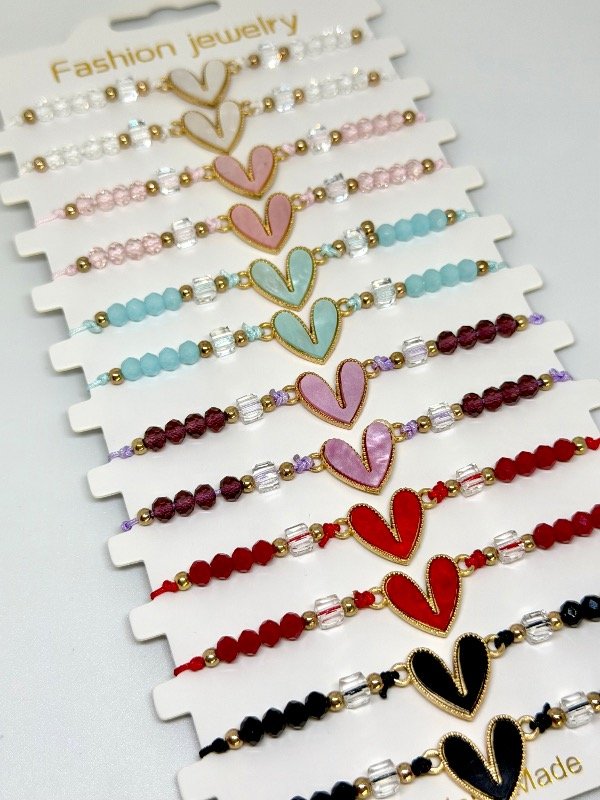 Producto - Pulsera corazón ajustables por unidad