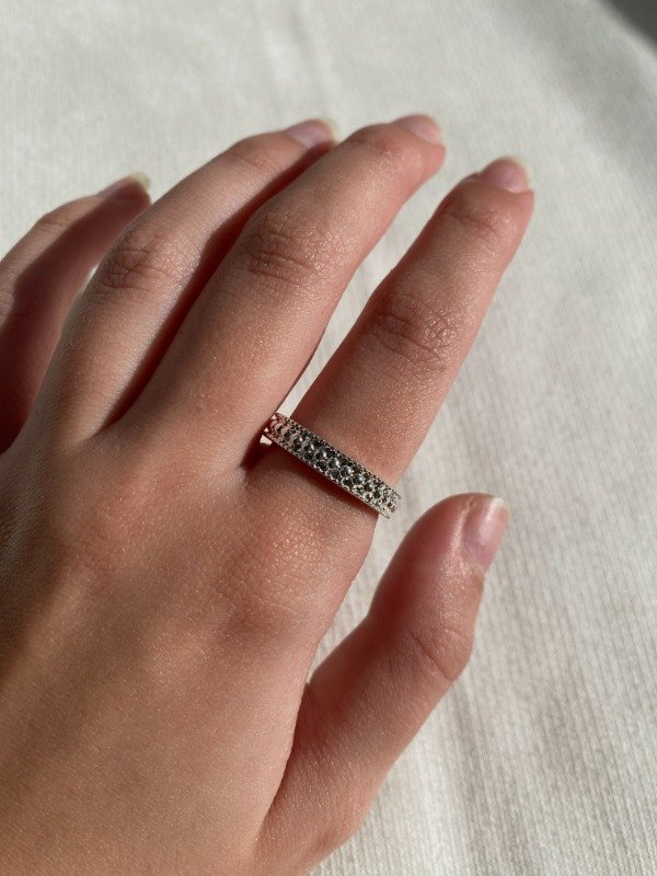Producto - Anillo Bubbles Acero Blanco