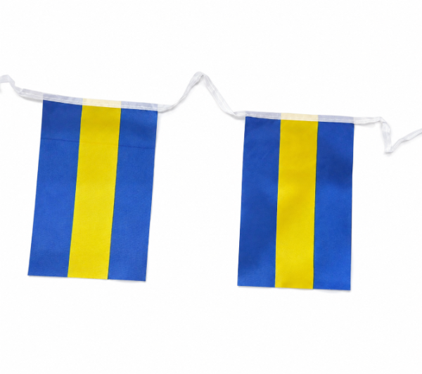 Producto - Guirnalda de Banderines Bandera Boca Juniors Tela Poliéster - 2