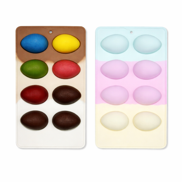 Producto - MOLDE SILICONA 8 HUEVOS LISOS PASCUA