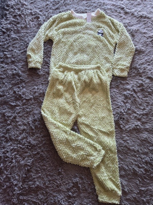 Producto - Conjunto Corderito Panda Verde claro