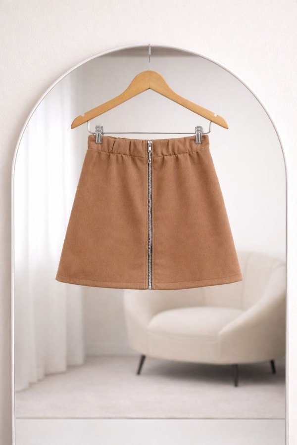 Producto - FALDA CON CIERRE SUEDE "GAMUZADO" (Art.553)