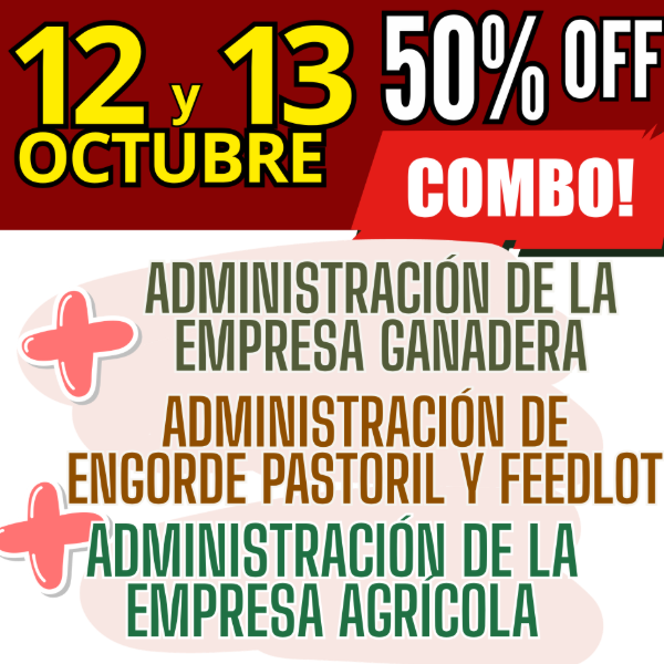 Producto - COMBO 3 CURSOS: Admin Ganadera + Engorde Pastoril y Feedlot + Admin Agrícola - 0
