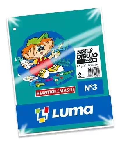 Producto - REPUESTO DE DIBUJO LUMA N3 COLOR X6HJS