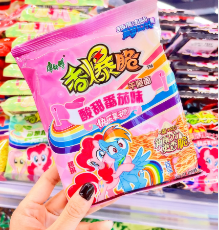 Producto - Snack fideito de ramen sabor tomate LITTLE PONY