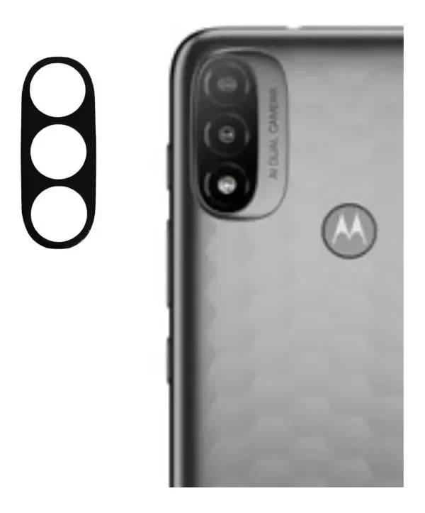 Producto - VIDRIO PROTECTOR DE CÁMARA 3D PARA MOTO E20