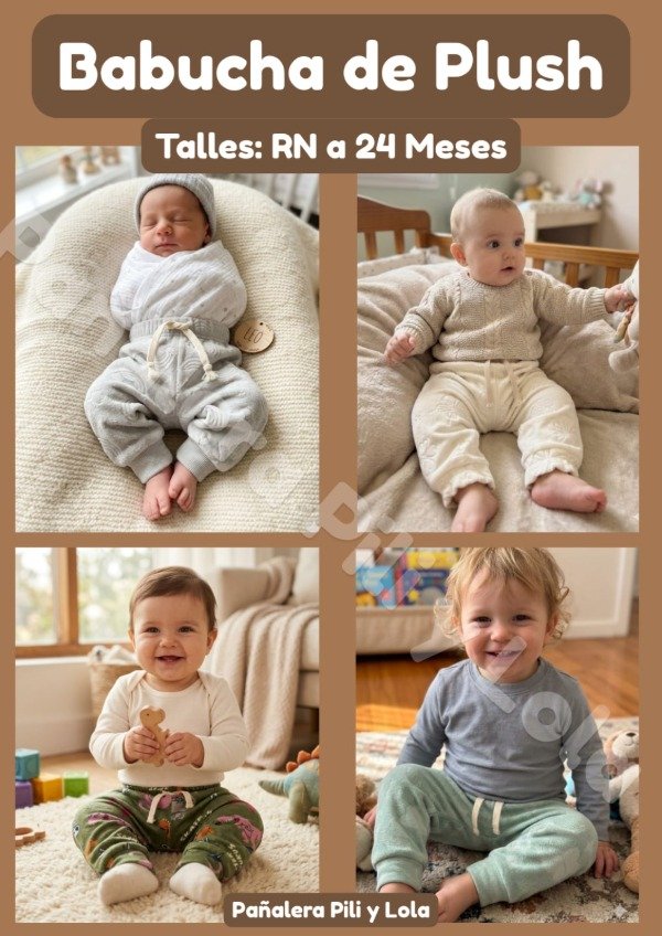 Producto - Babucha de plush (Talle RN a 24 Meses ) Consultar mod disponible