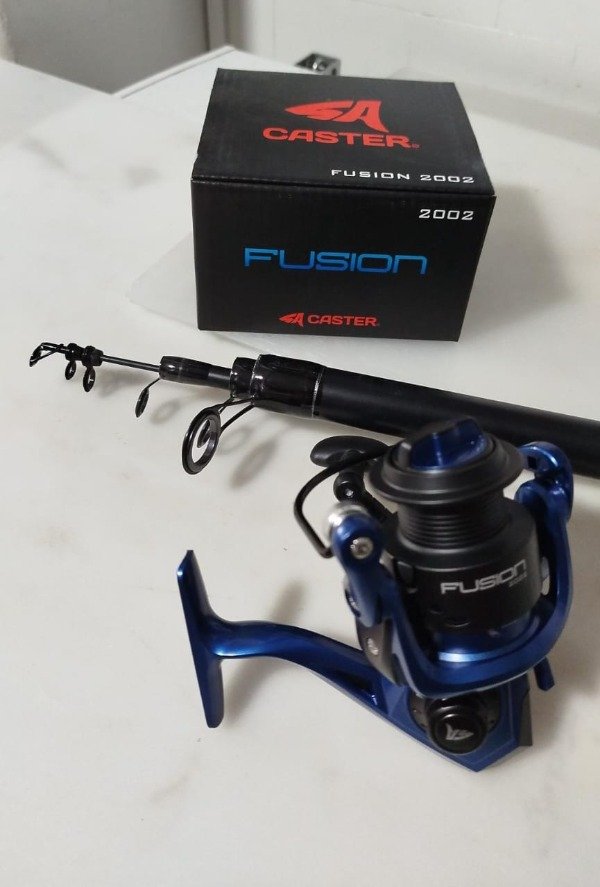 Producto - CAÑA PLUSFISH AQUA 4M + REEL CASTER FUSION