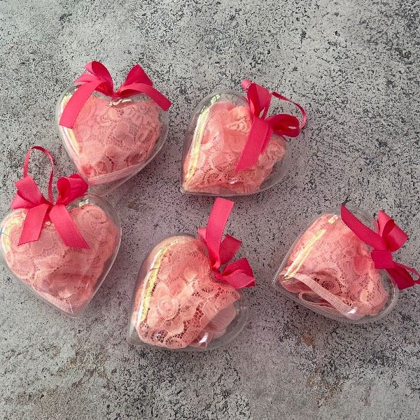Producto - Corazón borla Navidad Rosa