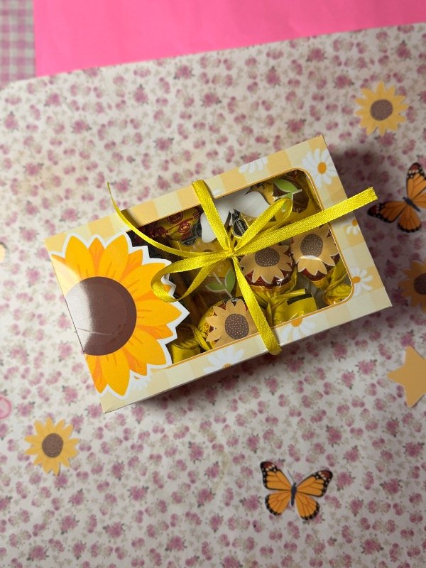 Producto - Cajita Box flores amarillas - 0