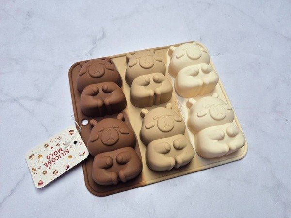 Producto - Molde Silicona Capibara Grande Gordito x6 Ideal P/ Velas Jabones