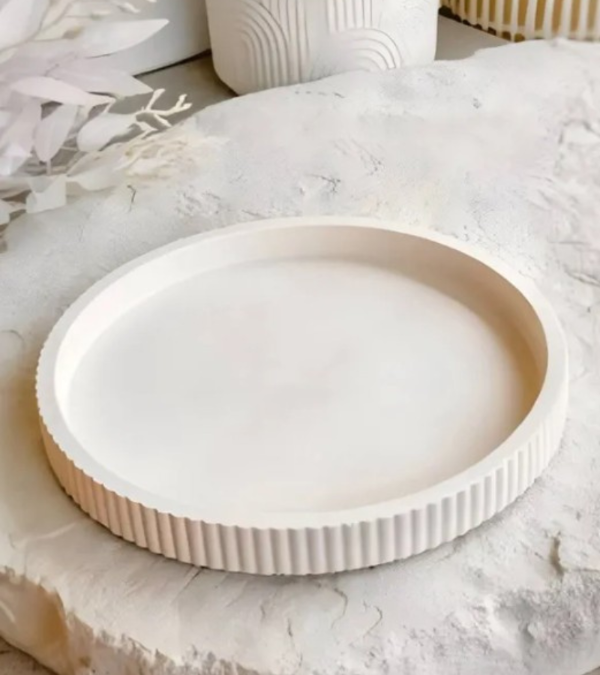 Producto - Molde de Bandeja redonda con bordes acanalados
