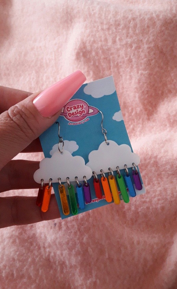 Producto - Aros nube arcoiris