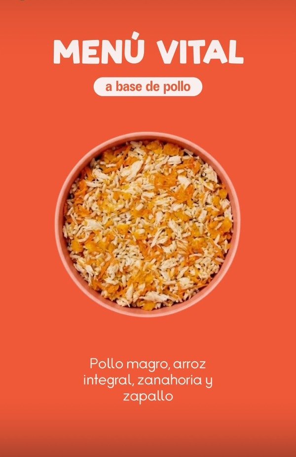 Producto - Menú pollo vital 500gr - 0