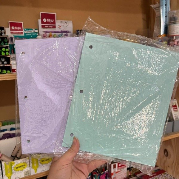 Producto - carpeta n3 tonos pasteles