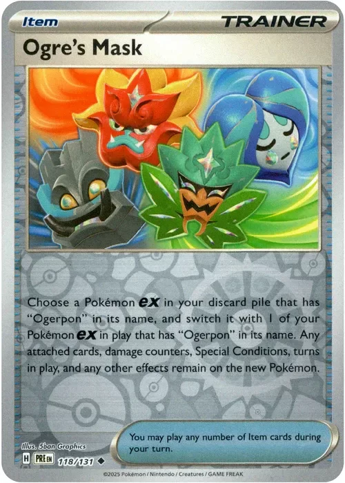 Producto - Ogre's Mask - 118/131 - Prismatic Evolutions - Reverse Holo