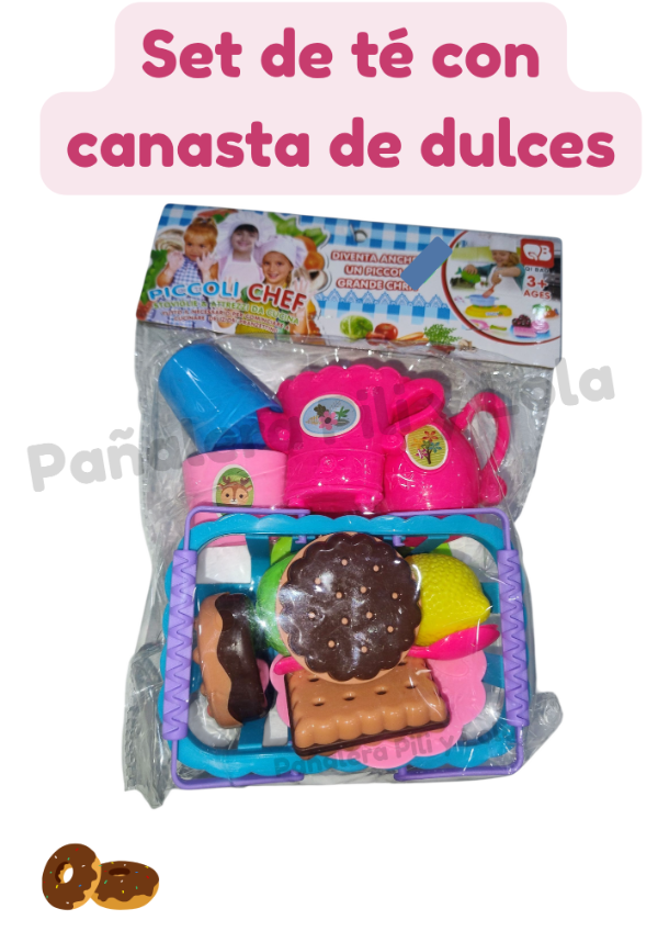 Producto - Set de té con canasta de dulces